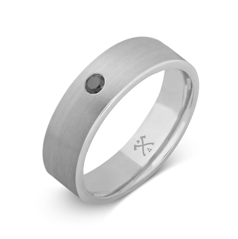 10K White Gold with Stone- Build Your Own Band