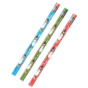 (12 Dz) Decorated Pencils Holiday