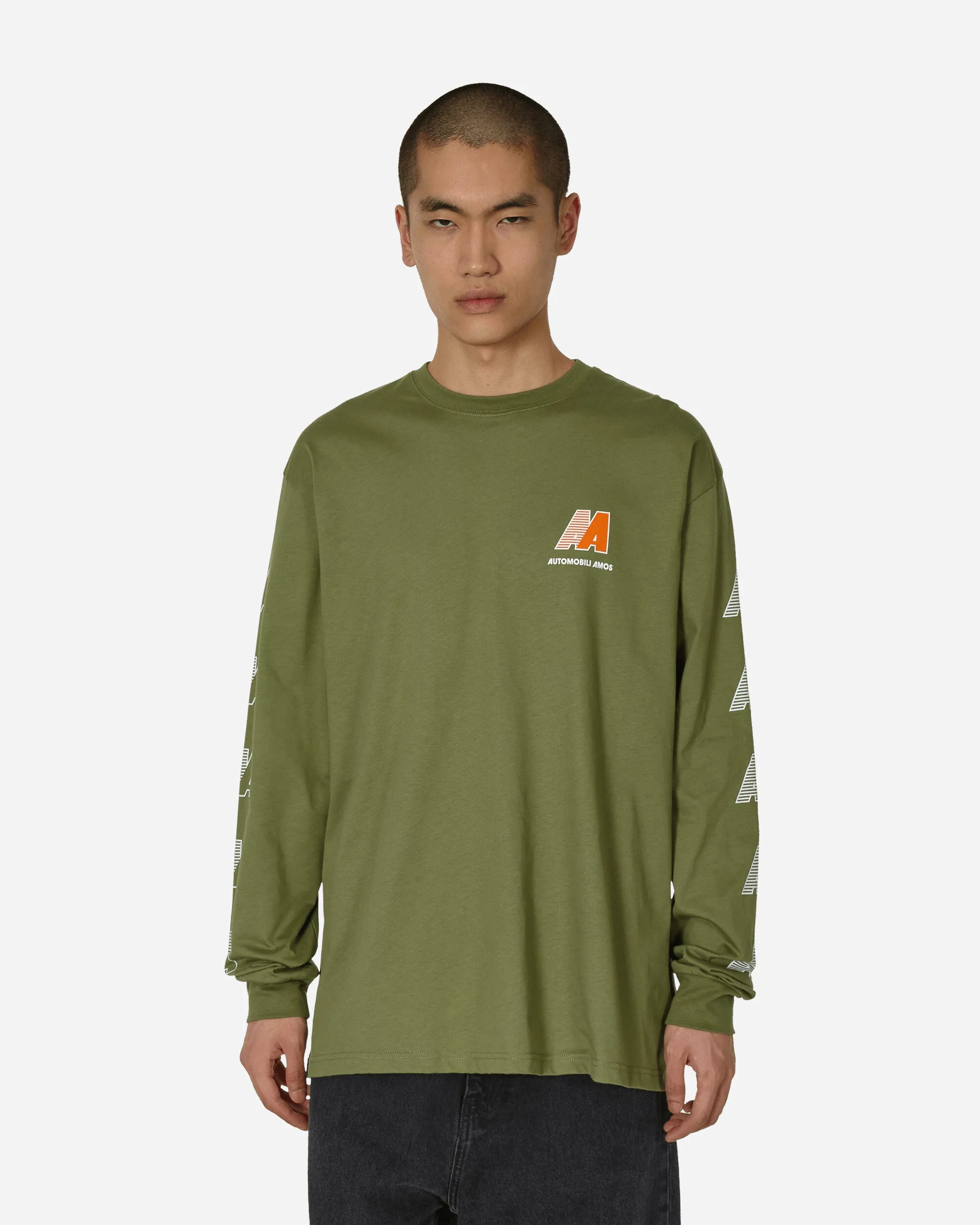 AA Logo Longsleeve T-Shirt Army Green