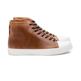 Abington Hi Toe Cap - Horween Natural Chromexcel