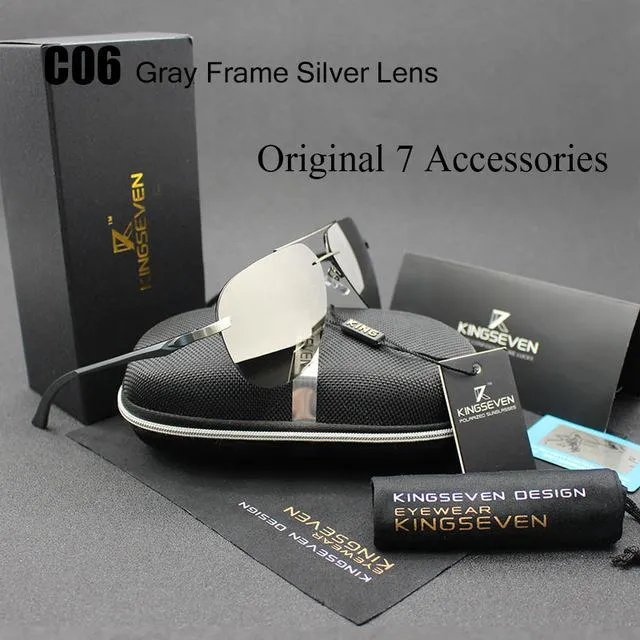 Aluminum Magnesium Polarized UV400 Unisex Sunglasses with Mirror Lens