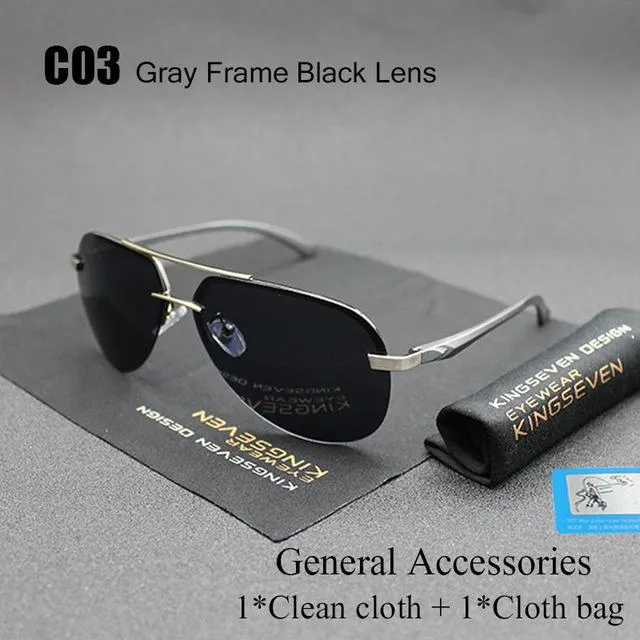 Aluminum Magnesium Polarized UV400 Unisex Sunglasses with Mirror Lens