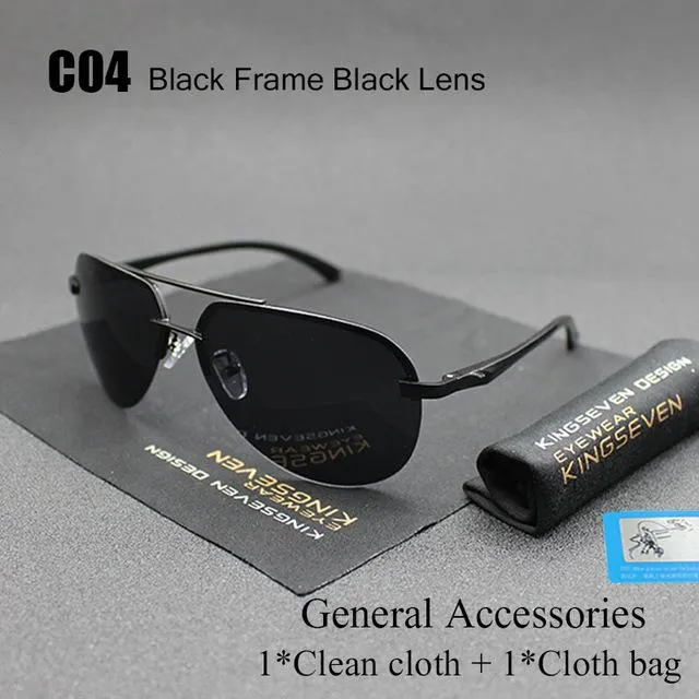 Aluminum Magnesium Polarized UV400 Unisex Sunglasses with Mirror Lens