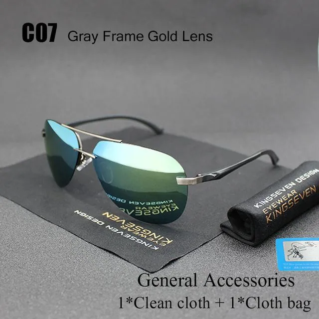 Aluminum Magnesium Polarized UV400 Unisex Sunglasses with Mirror Lens