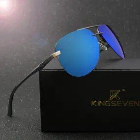 Aluminum Magnesium Polarized UV400 Unisex Sunglasses with Mirror Lens