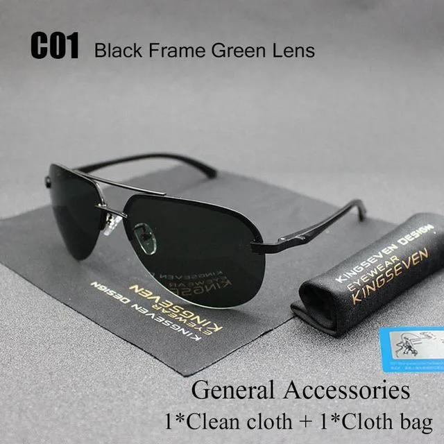 Aluminum Magnesium Polarized UV400 Unisex Sunglasses with Mirror Lens