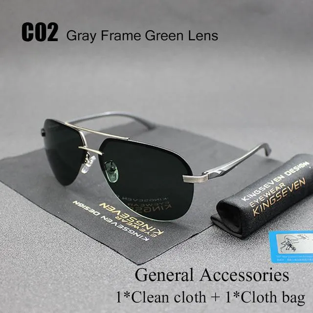 Aluminum Magnesium Polarized UV400 Unisex Sunglasses with Mirror Lens