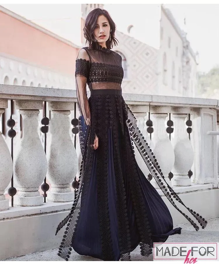 Ankita Sharma In Our Lace Patchwork Maxi Dress