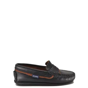 Atlanta Mocassin Black and Brown Loafer