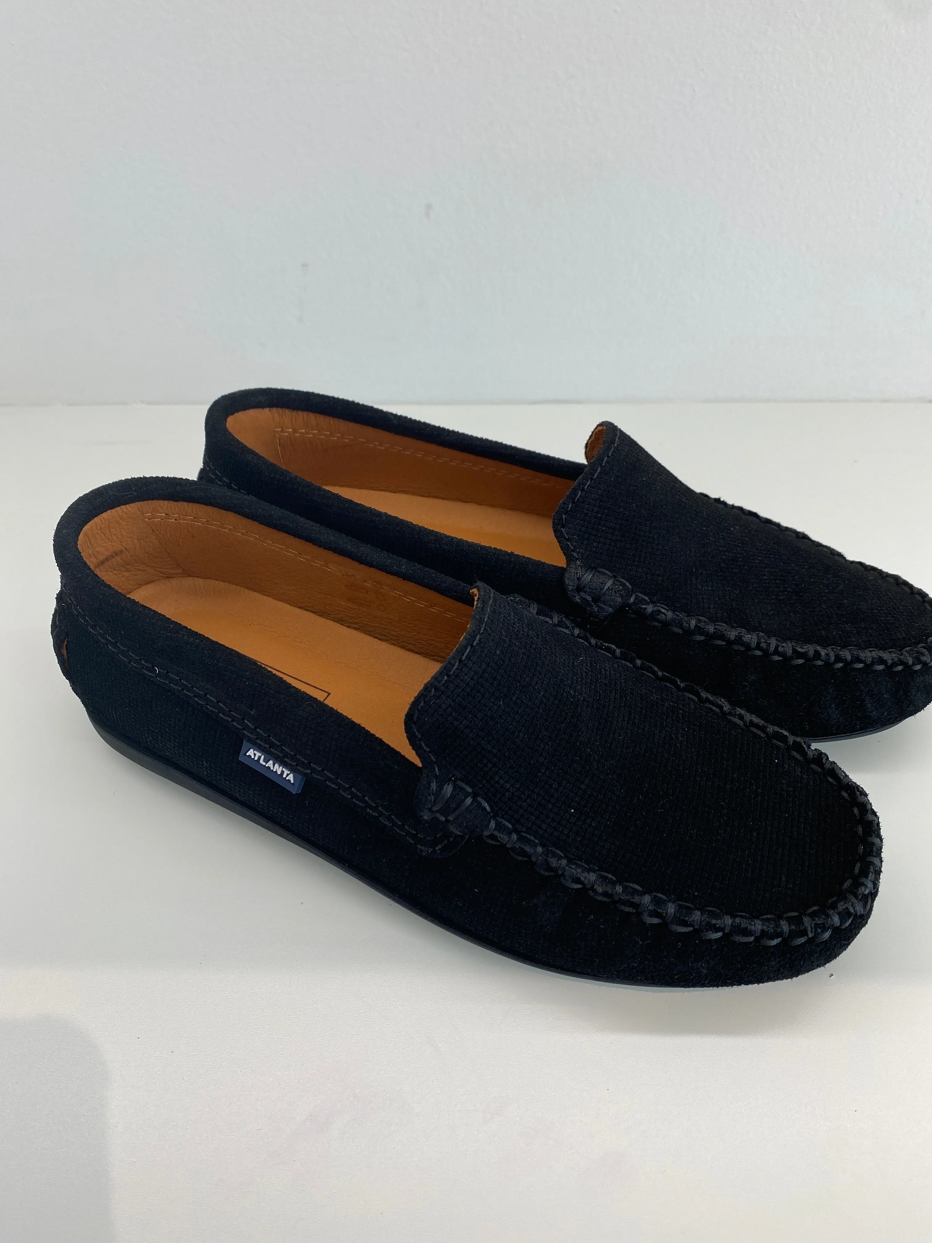 Atlanta Mocassin Black Twill Loafer