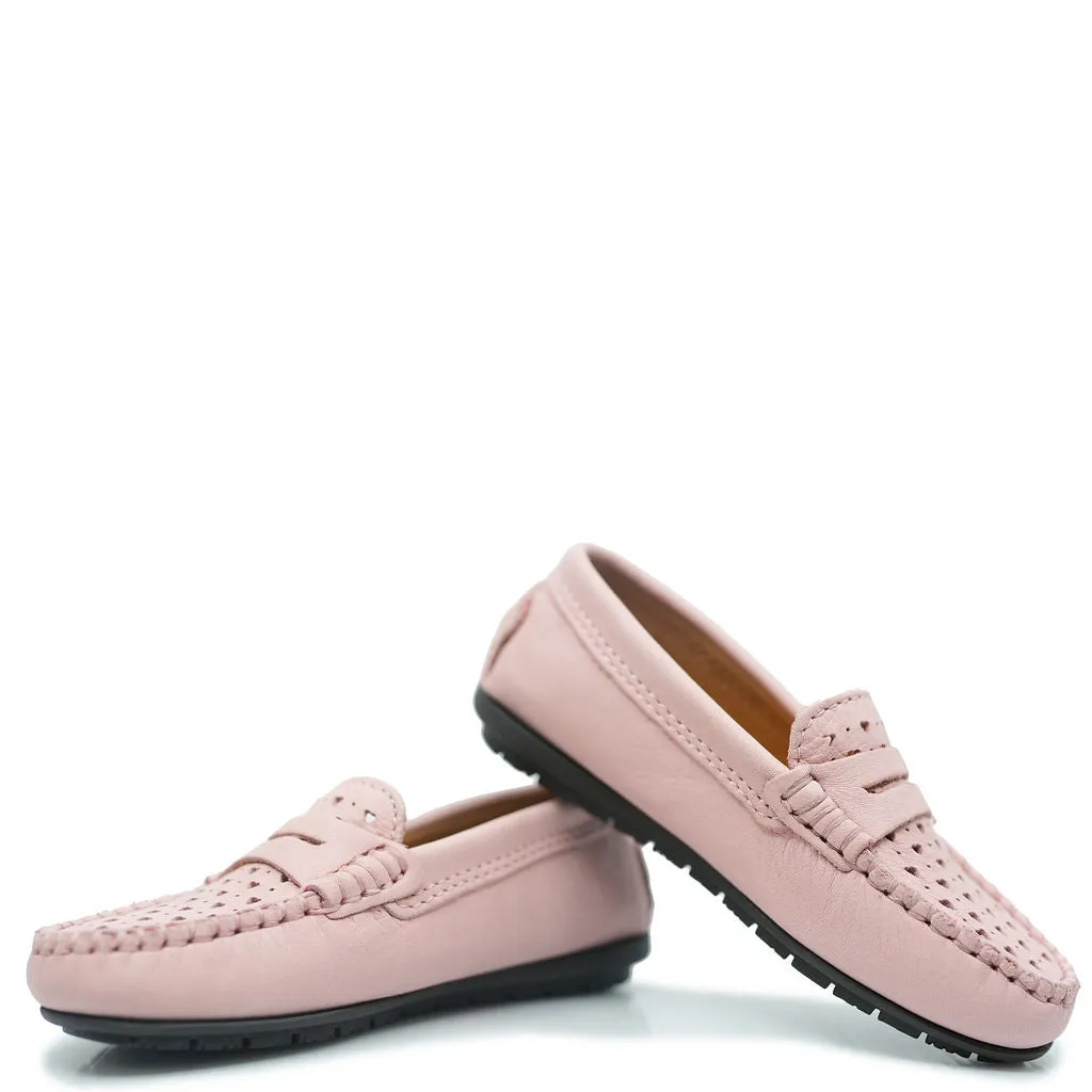 Atlanta Mocassin Pink Heart Penny Loafer