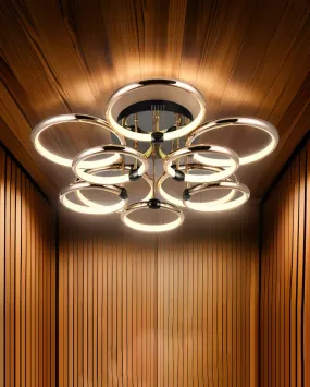 Atmospheric Circle 10-Rings Chandelier