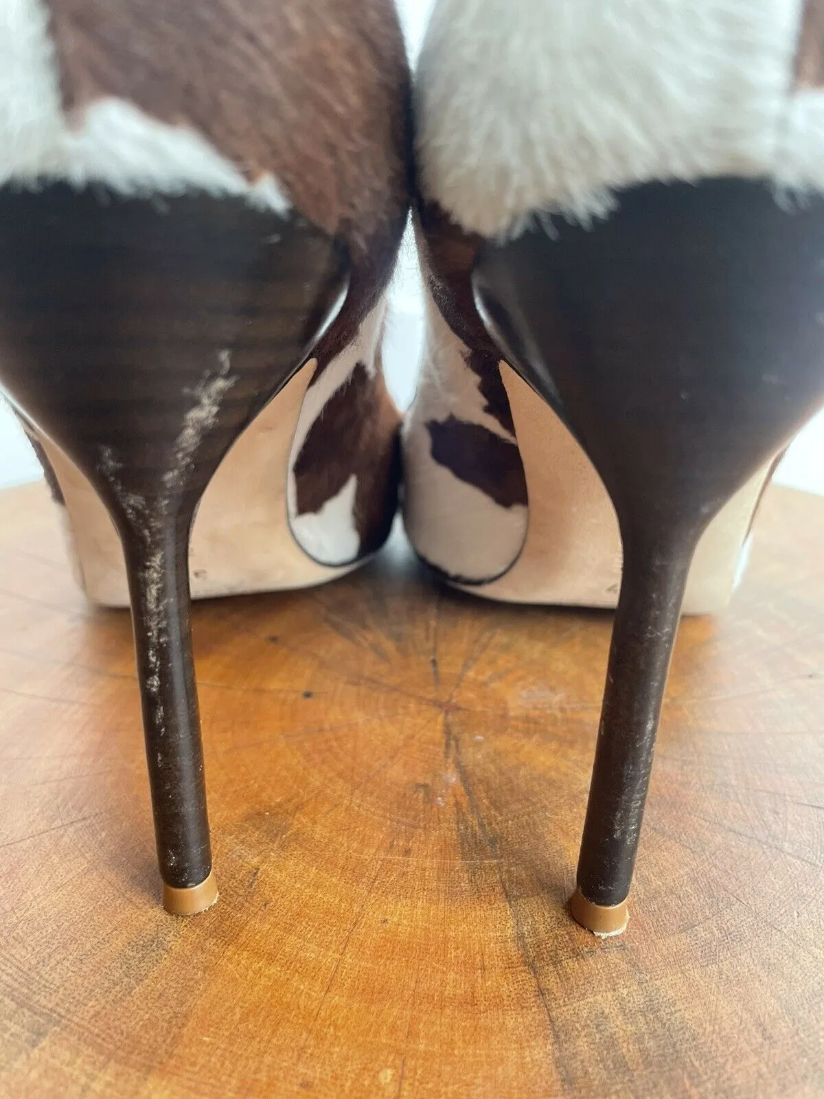 BB PONYHAIR COW PRINT STILETTO