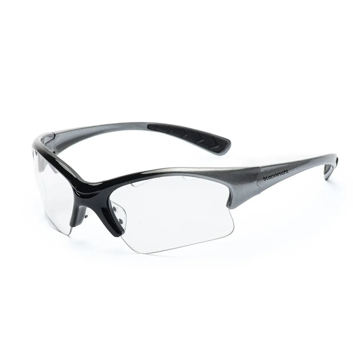 Black Knight Stiletto Eye Guard - Silver Black