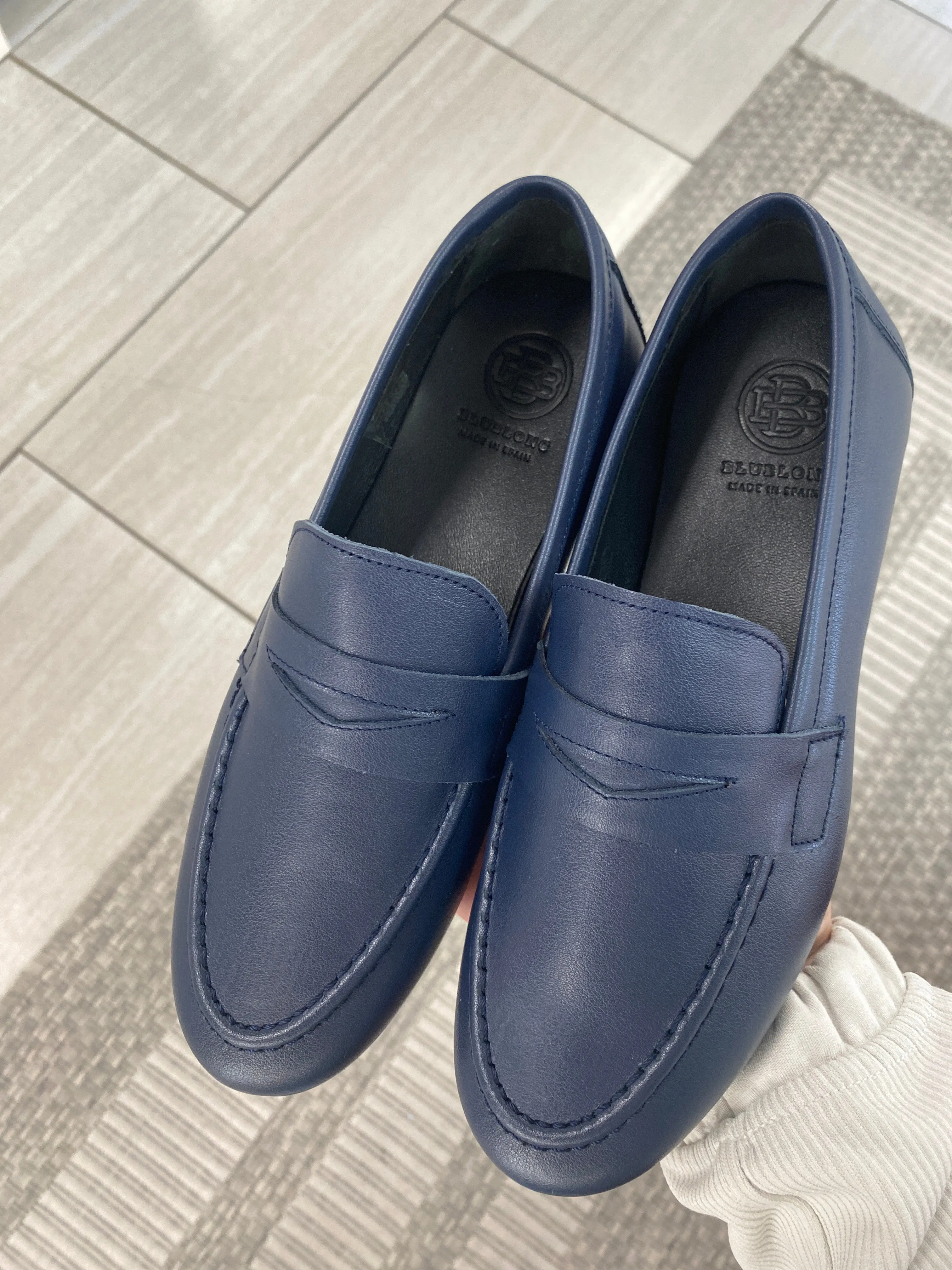 Blublonc Navy Penny Dress Shoe