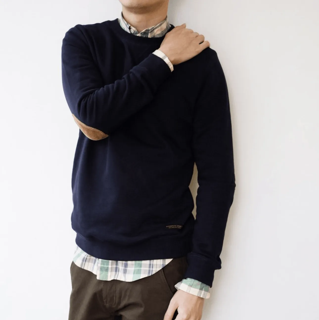 Boysnextdoor Patchwork Sweater Navy