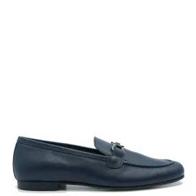 Brunellis Navy Textured Toggle Dress Shoe