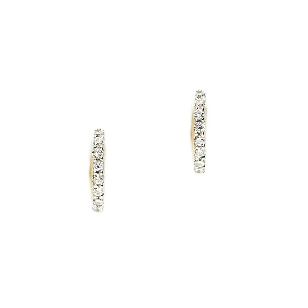 By Charlotte 14k Gold Celestial Single Sleeper Hoop Earring