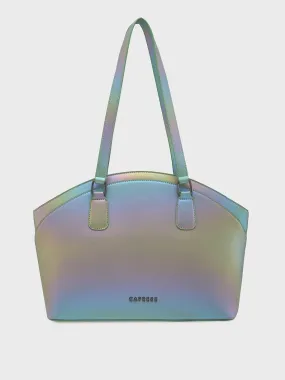 Caprese Iris Iridescent Tote Medium Blue