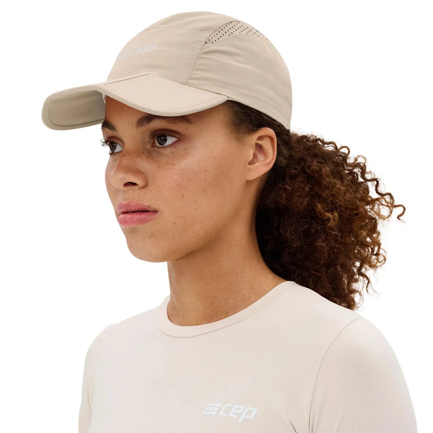 CEP Unisex's Running Cap - Cream