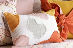 Colour Pop Patch Cushion Warm