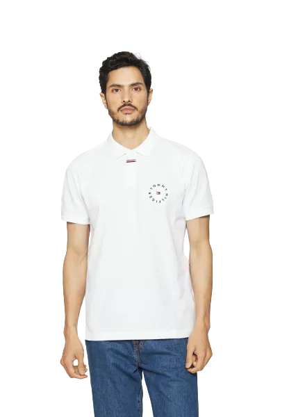 Corporate Logo Regular Polo - White