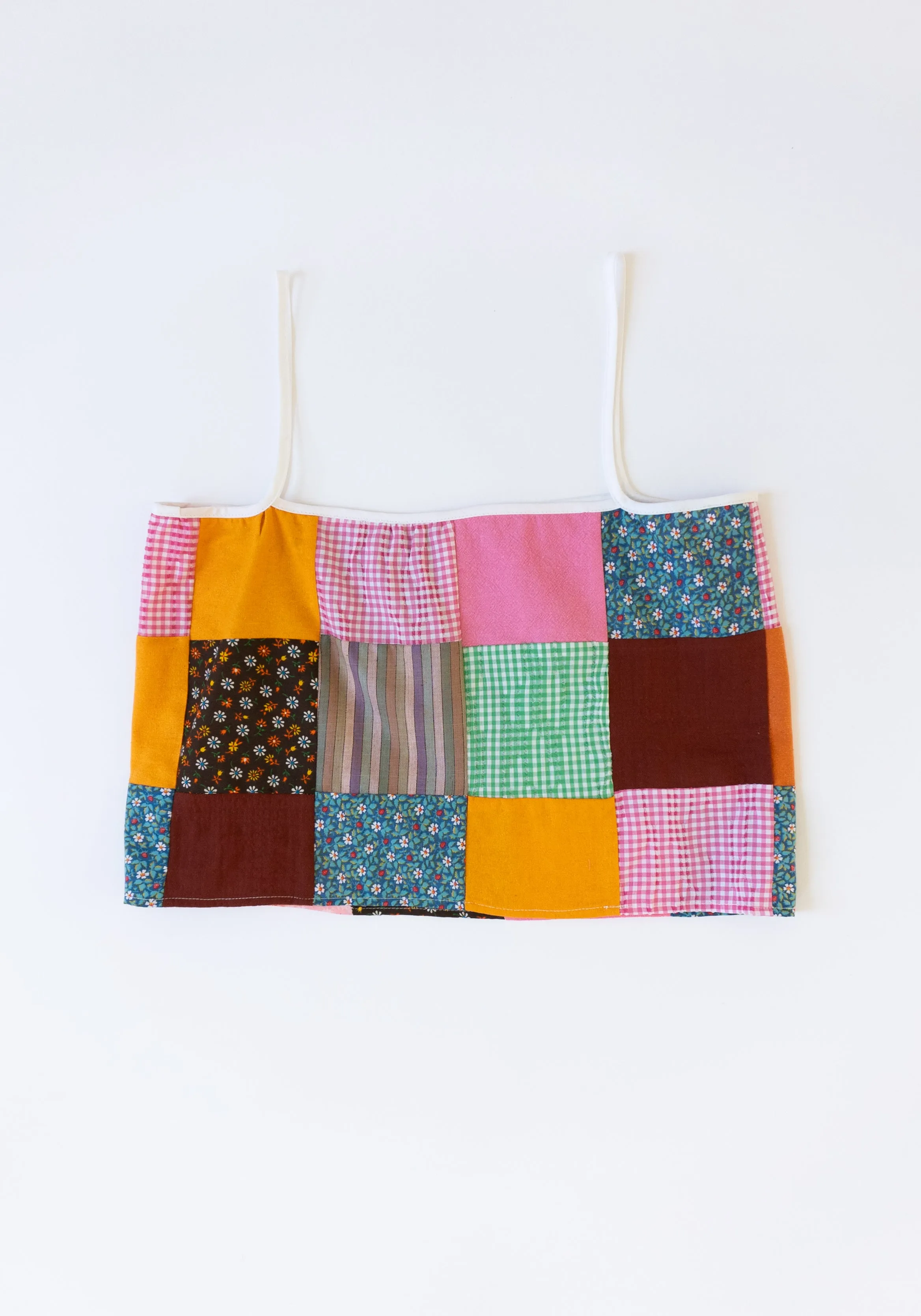 Cropped Patchwork Cami