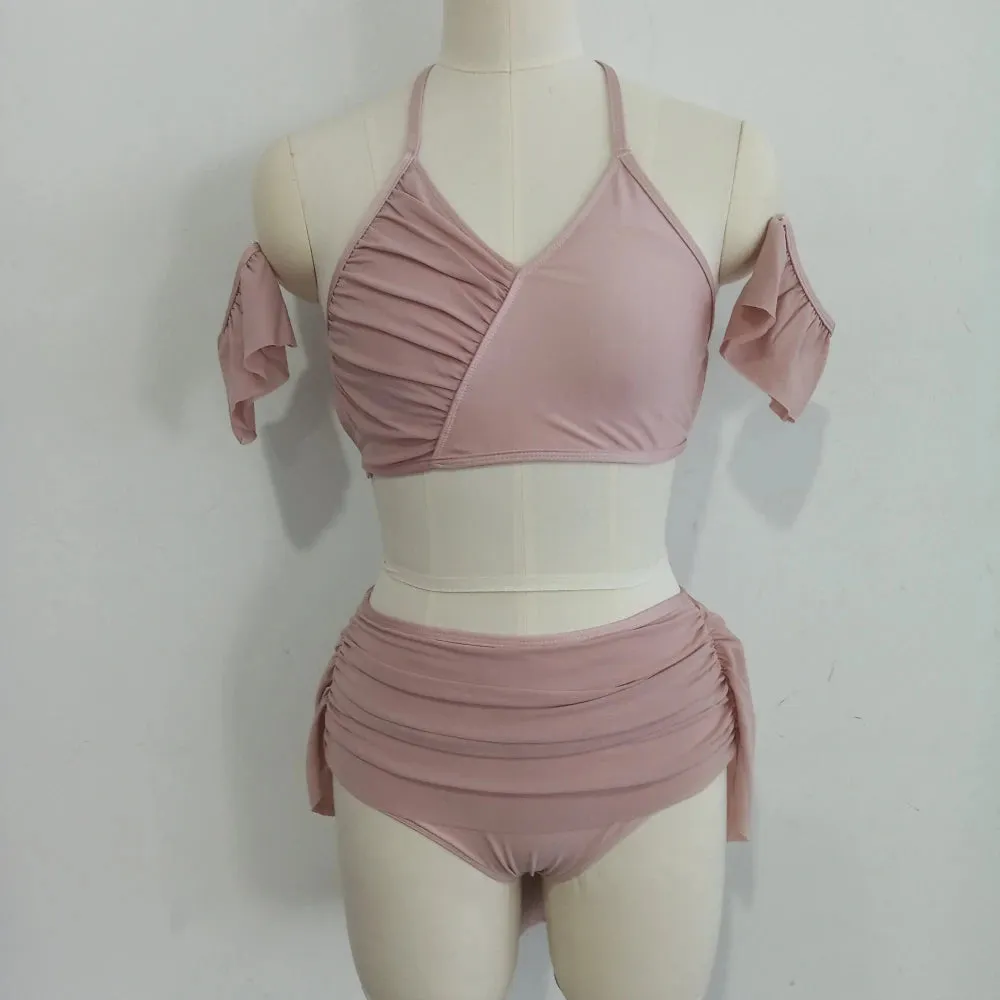 #D002-A  Nylon/Lycra Mesh Lyrical Dance Costume-Dance School -Troupe or Solo Performance