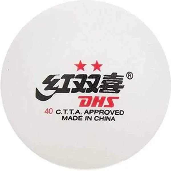 DHS - Dual D40  2 Star Table Tennis Balls (Pack of 10)