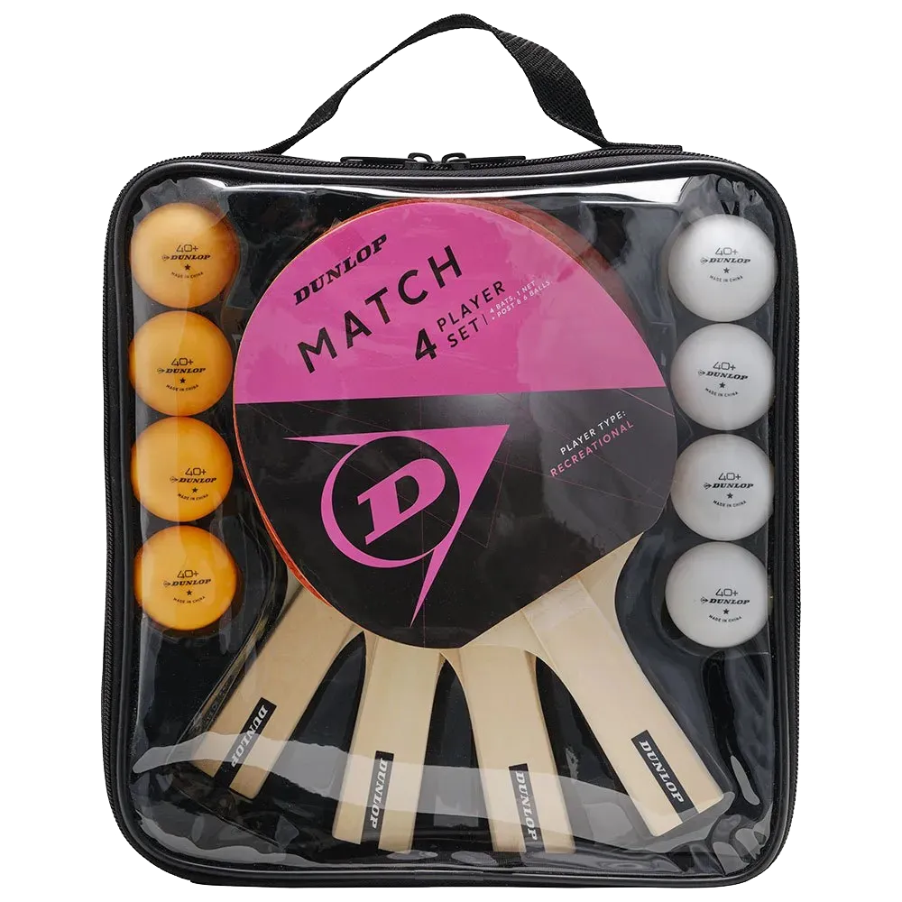 Dunlop Match 4 Player Table Tennis Set