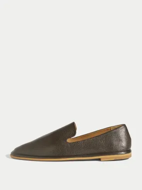 Elie Leather Loafer | Brown