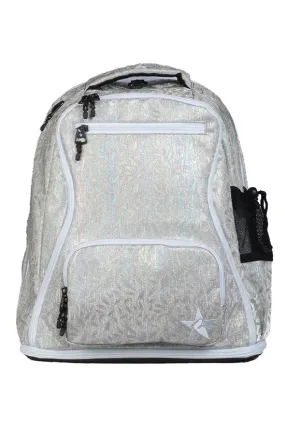 Feather in Opalescent Rebel Dream Bag Plus with White Zipper