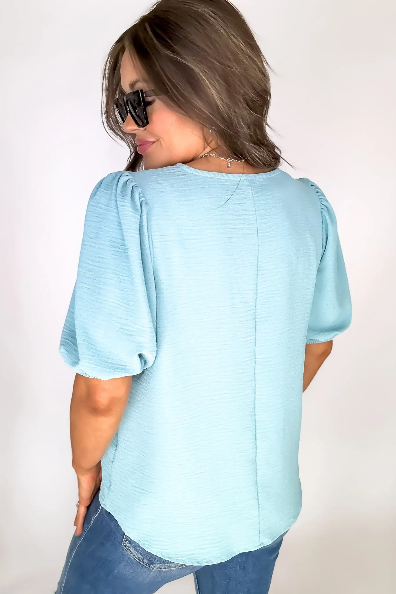 First Impressions Dusty Teal Top