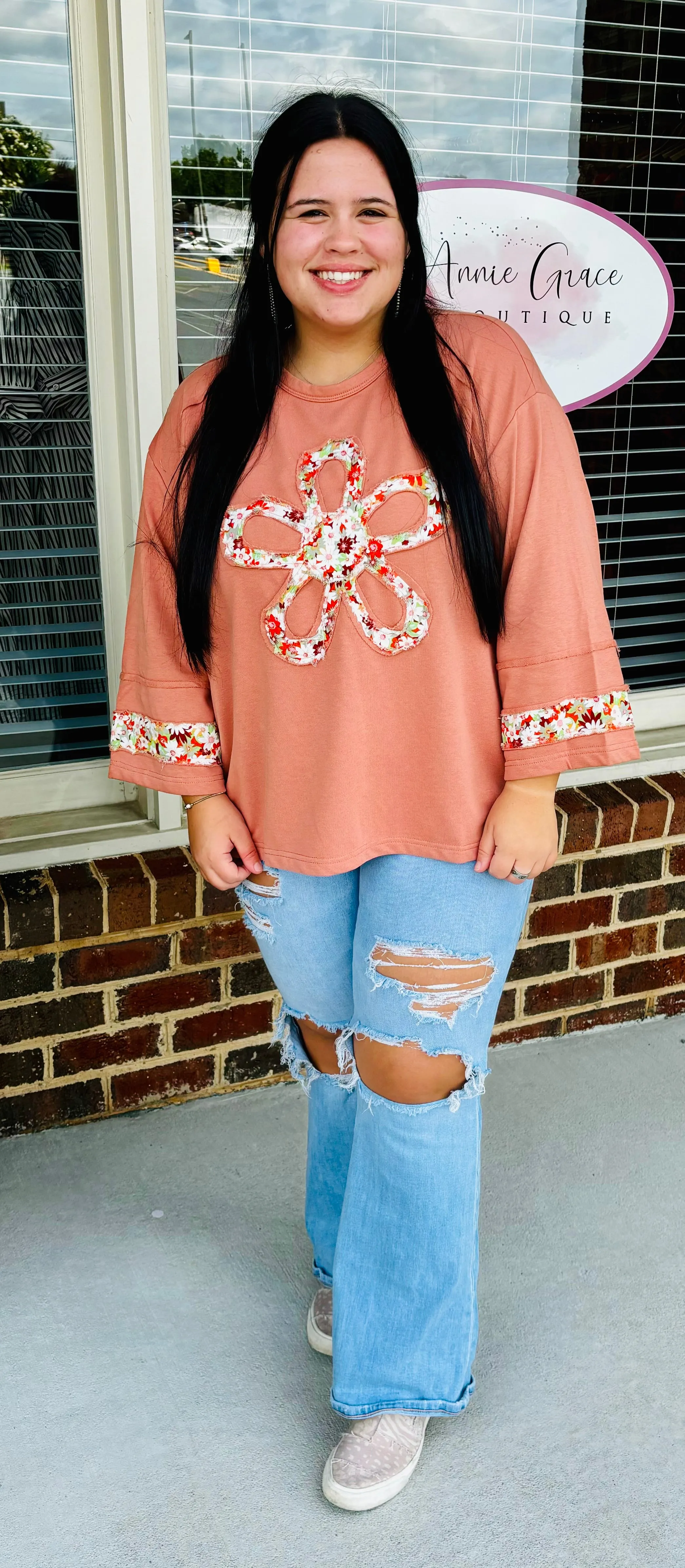 Flower Patchwork Top