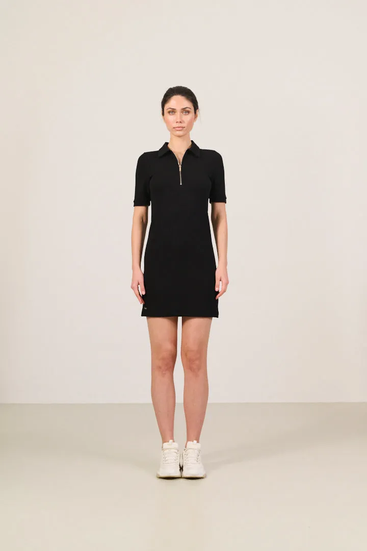 FOREST ESSENTIEL polo dress - Black