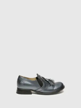 Gray Round Toe Shoes