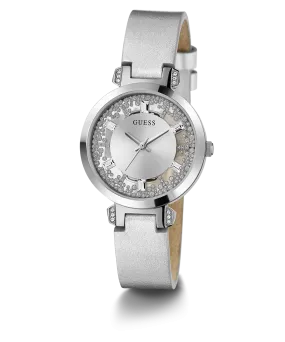 GUESS Ladies Silver Tone Analog Watch