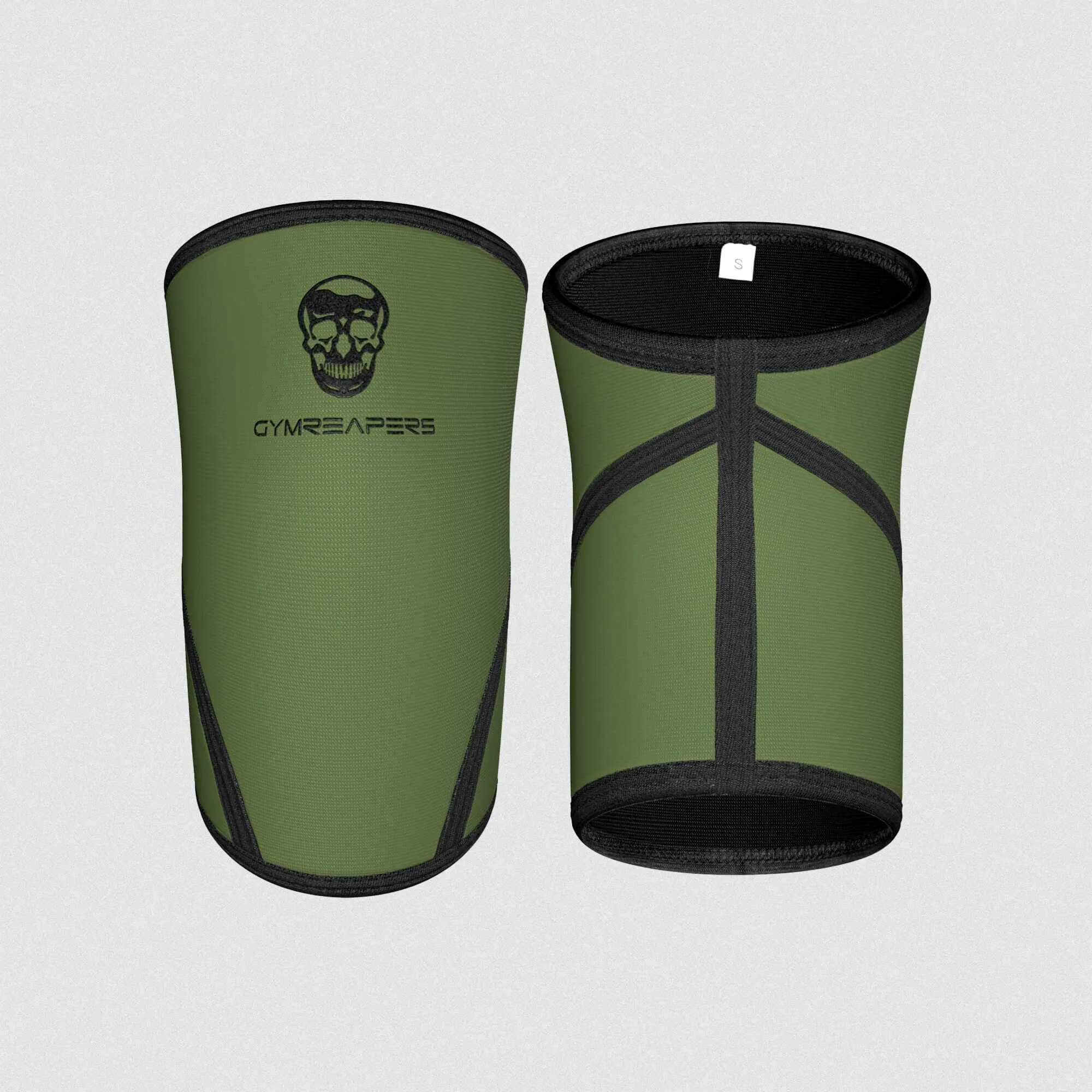 Gymreapers 7MM Knee Sleeves - Ranger Green/Black