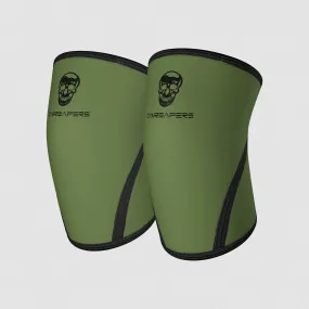 Gymreapers 7MM Knee Sleeves - Ranger Green/Black