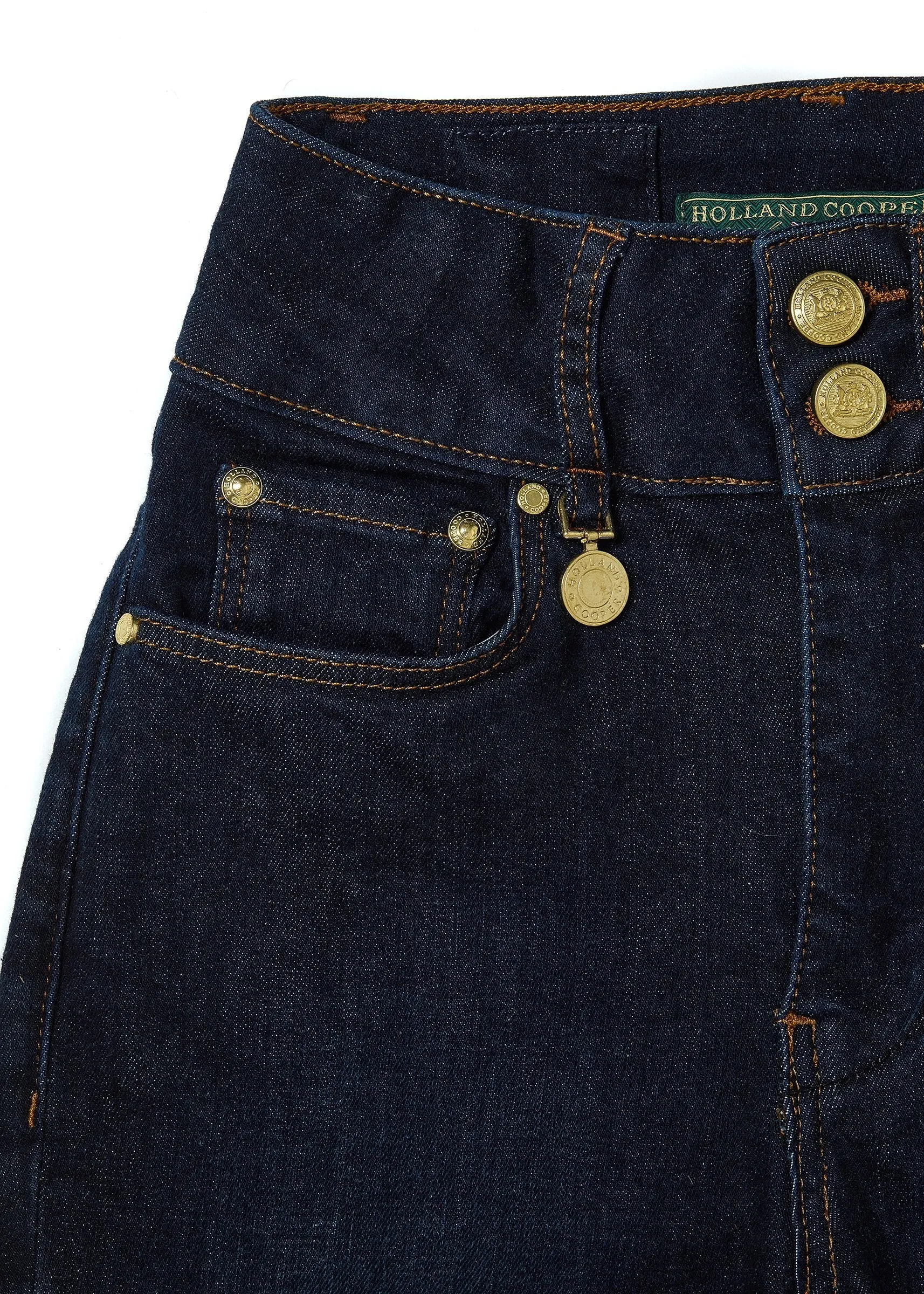 High Rise Flared Jean (Deep Indigo)