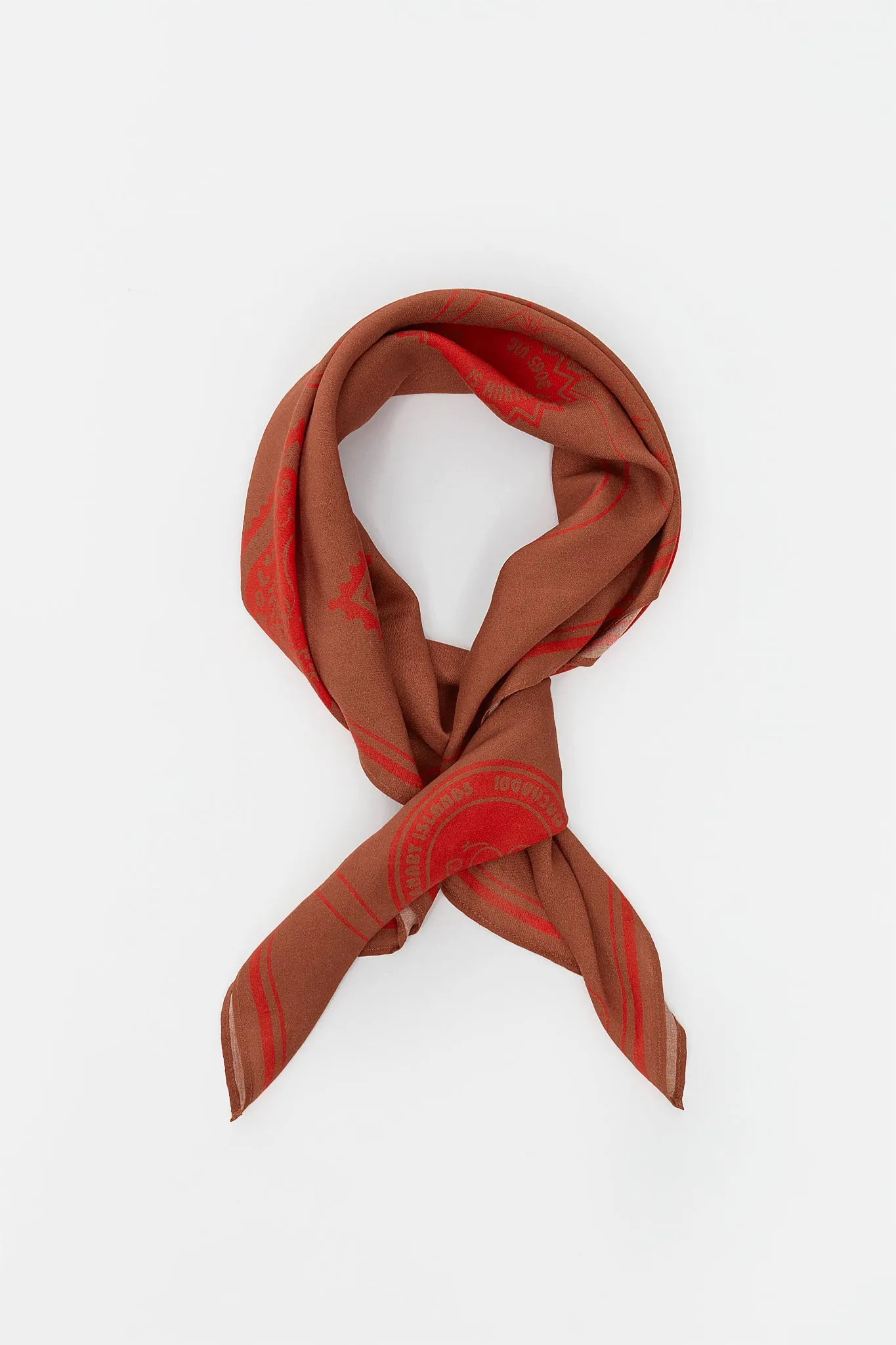 Holiday Scarf Ginger/Tomato