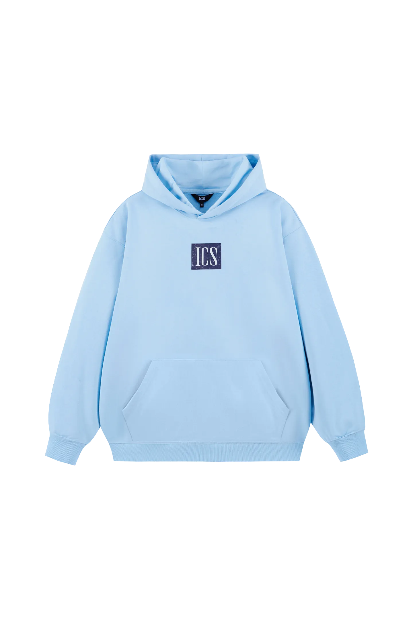 ICS Simple Contrast Color Letter Logo Hoodie