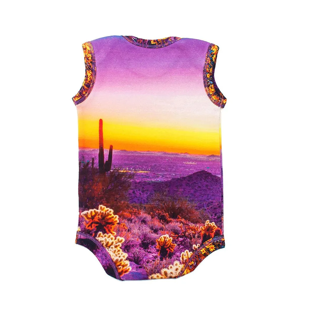 INCHWORM ALLEY DESERT SUNSET ONESIE