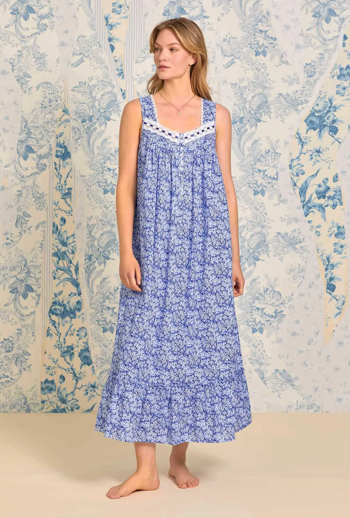 Indigo Nights "Eileen" Cotton Nightgown