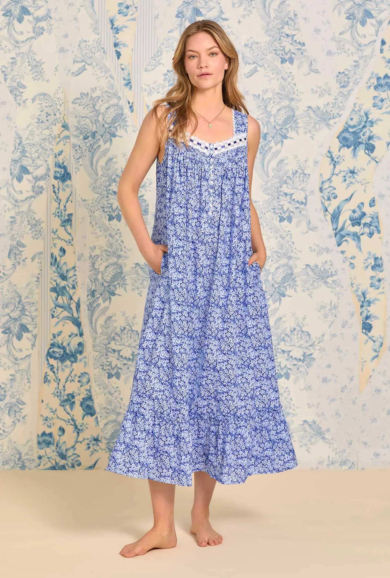 Indigo Nights "Eileen" Cotton Nightgown