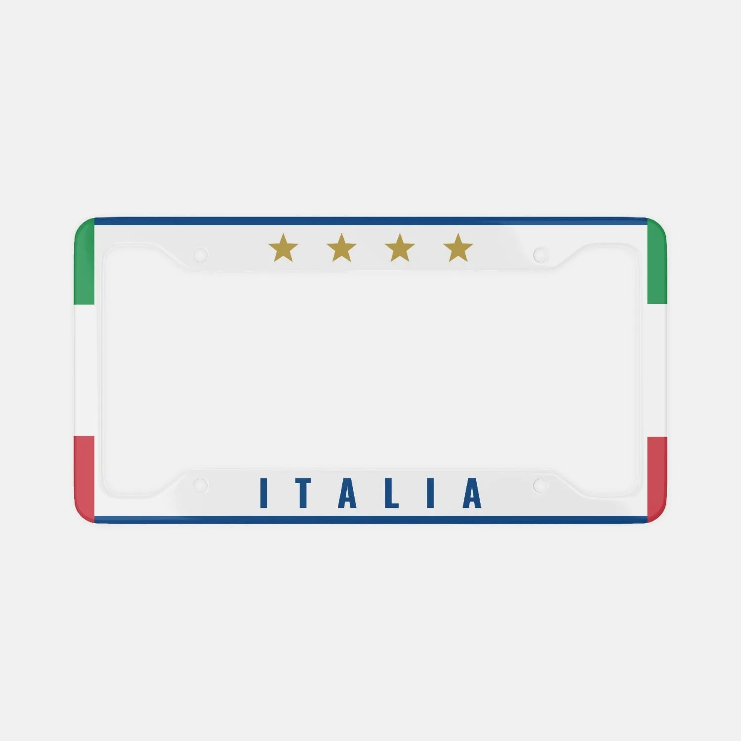 Italy 4 Stars - License Plate Frame