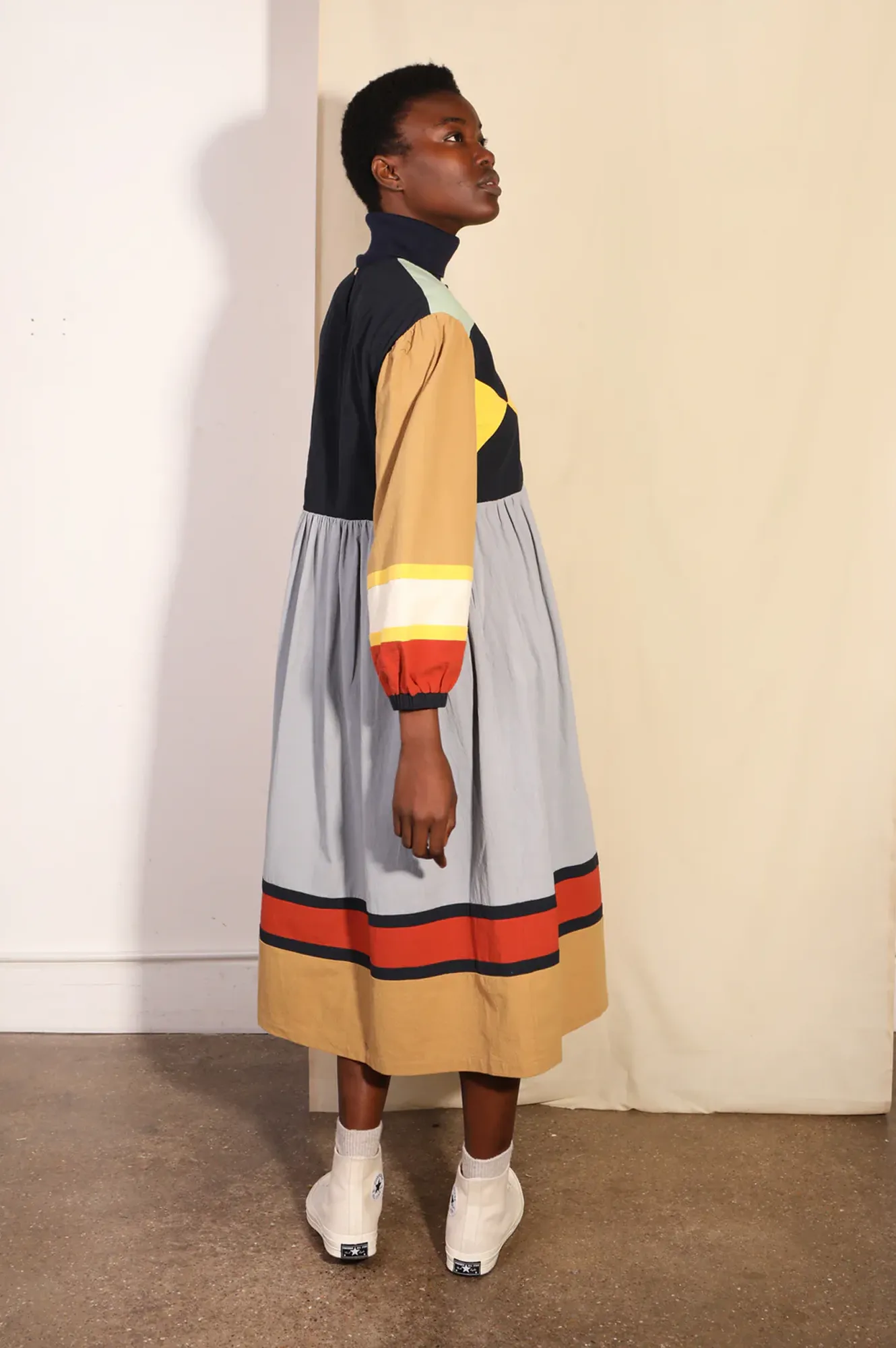 L.F. Markey Sloane Colourblock Quilt Dress