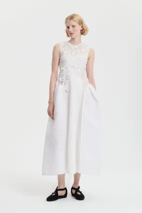 LIA | GOWN PLETHORA PATCHWORK WHITE/ECRU BRIDAL