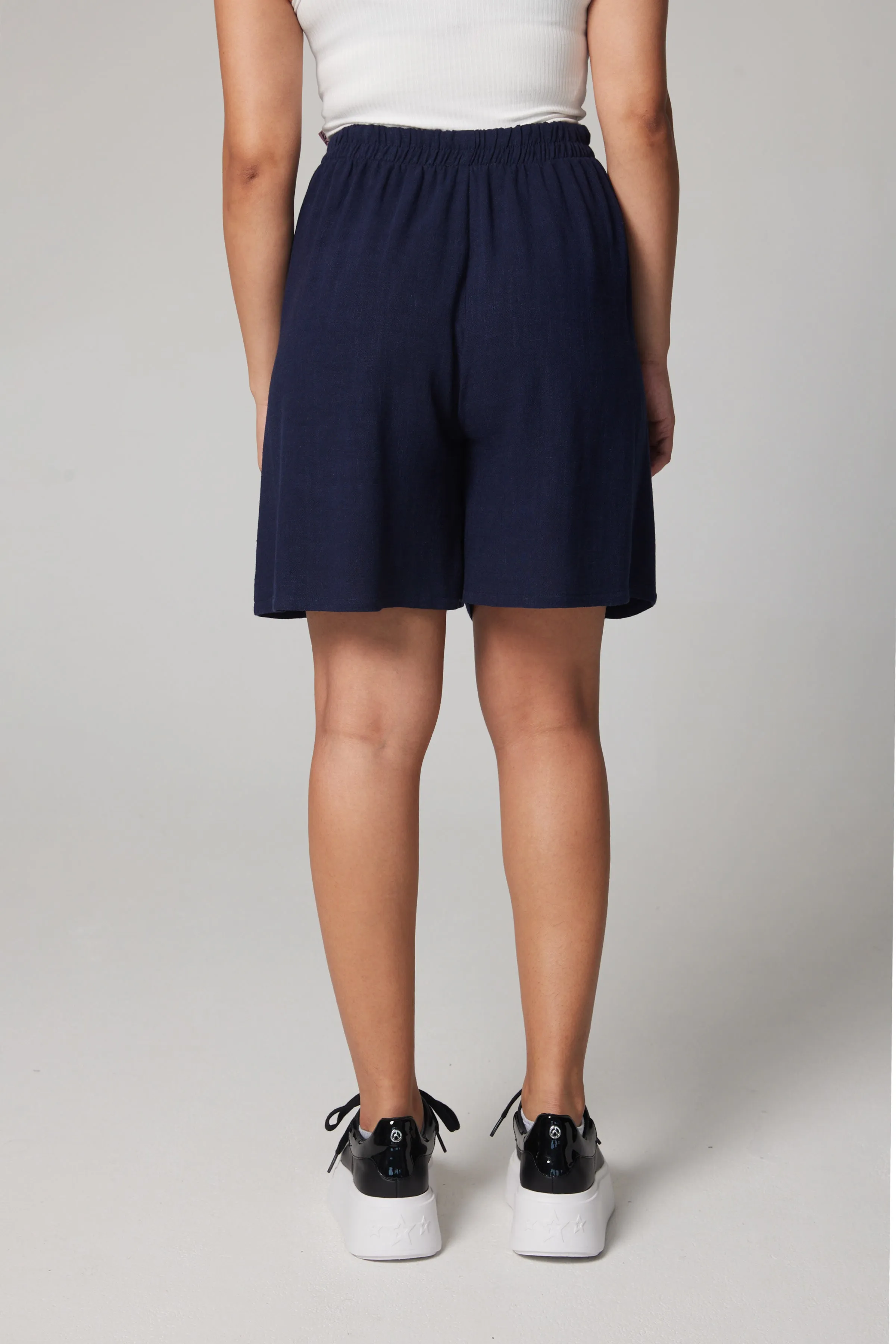 Linen Shorts - Navy