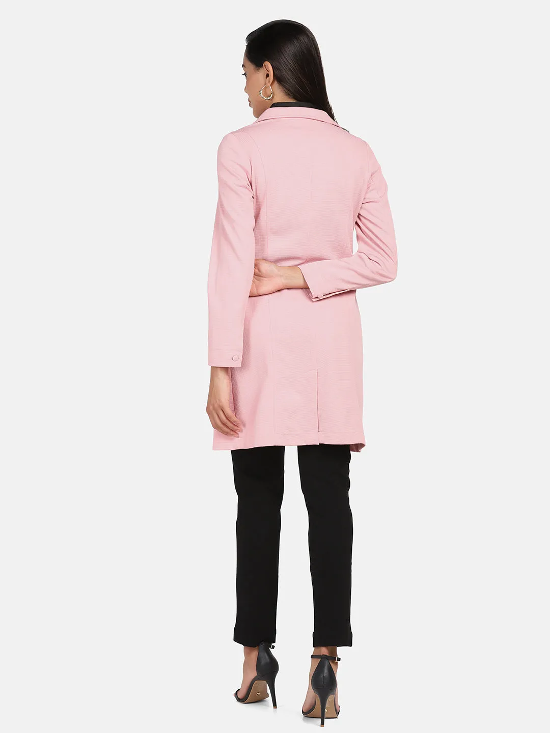 Longline Stretch jacket - Pink